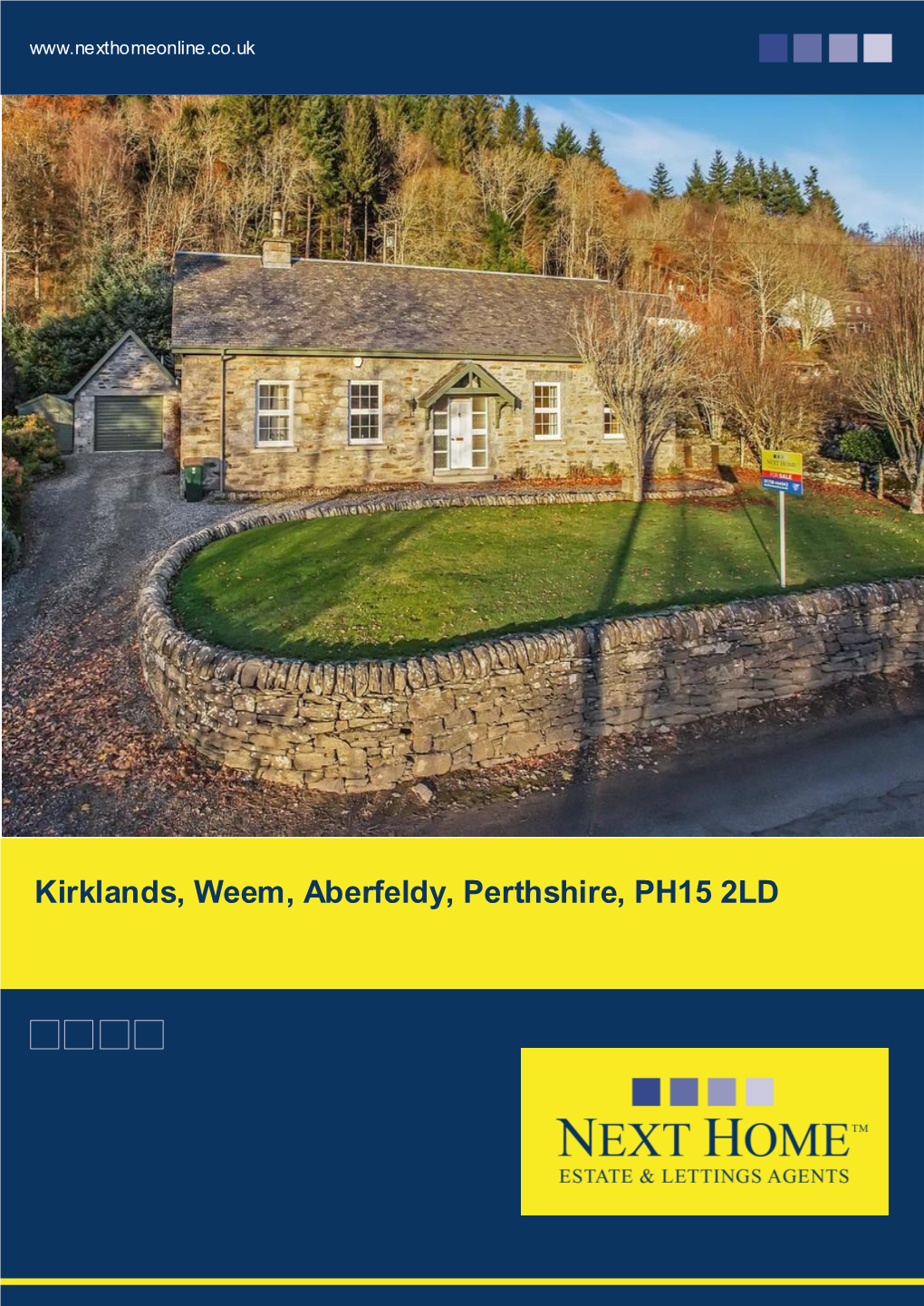 Kirklands, Weem, Aberfeldy, Perthshire, PH15 2LD Offers Over £420,000