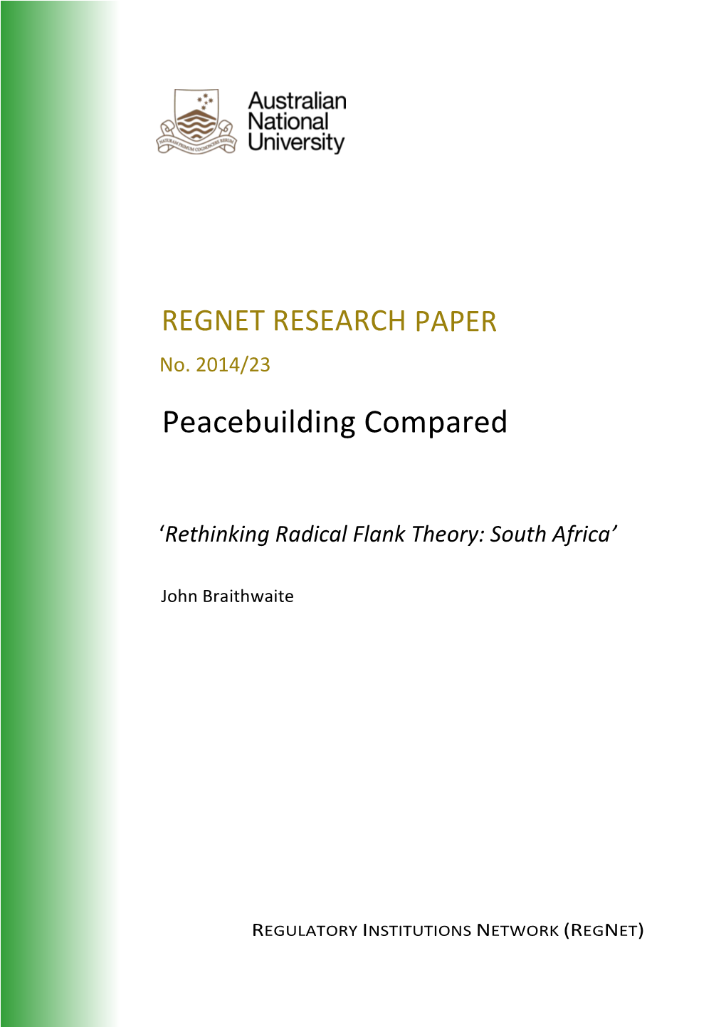Rethinking Radical Flank Theory: South Africa’