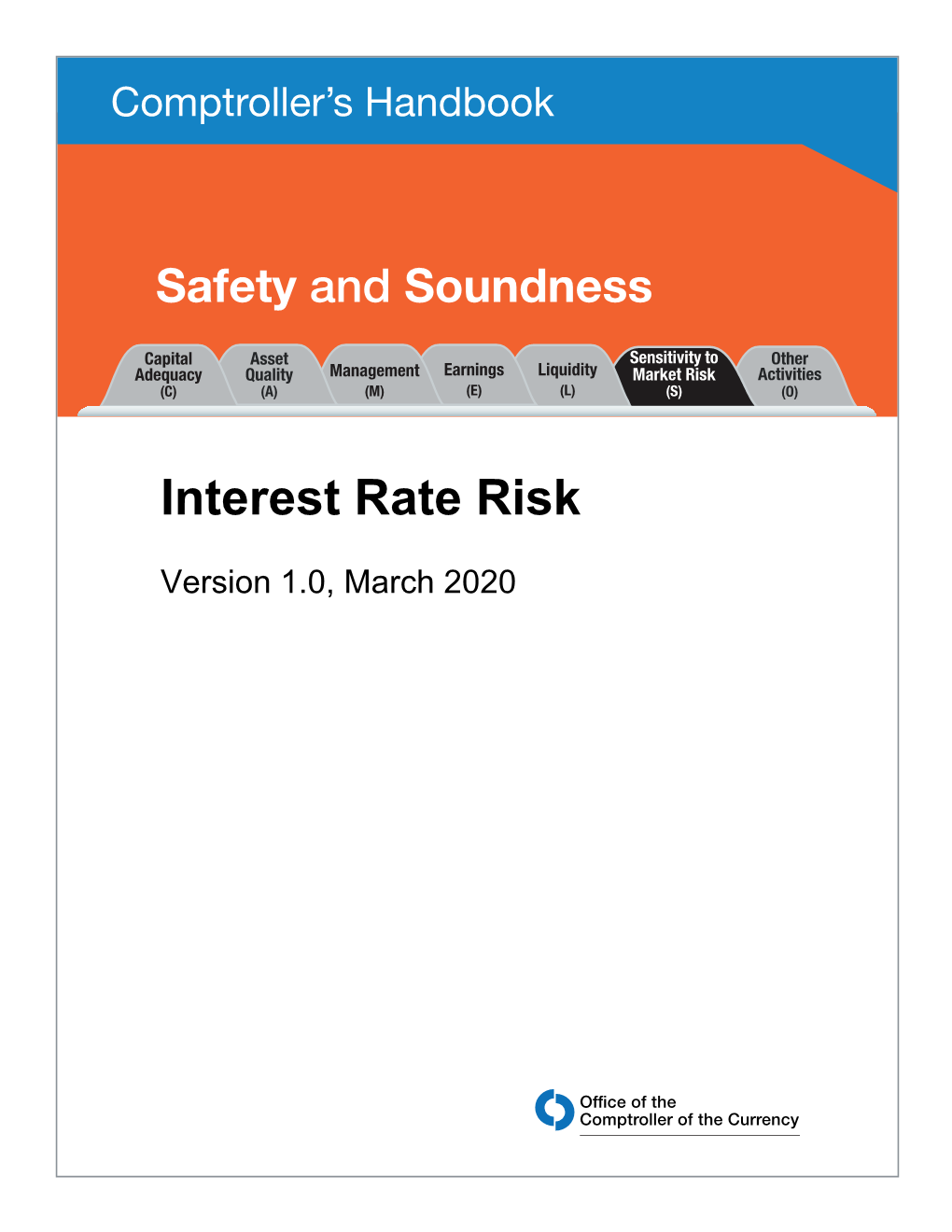 Interest Rate Risk, Comptroller's Handbook