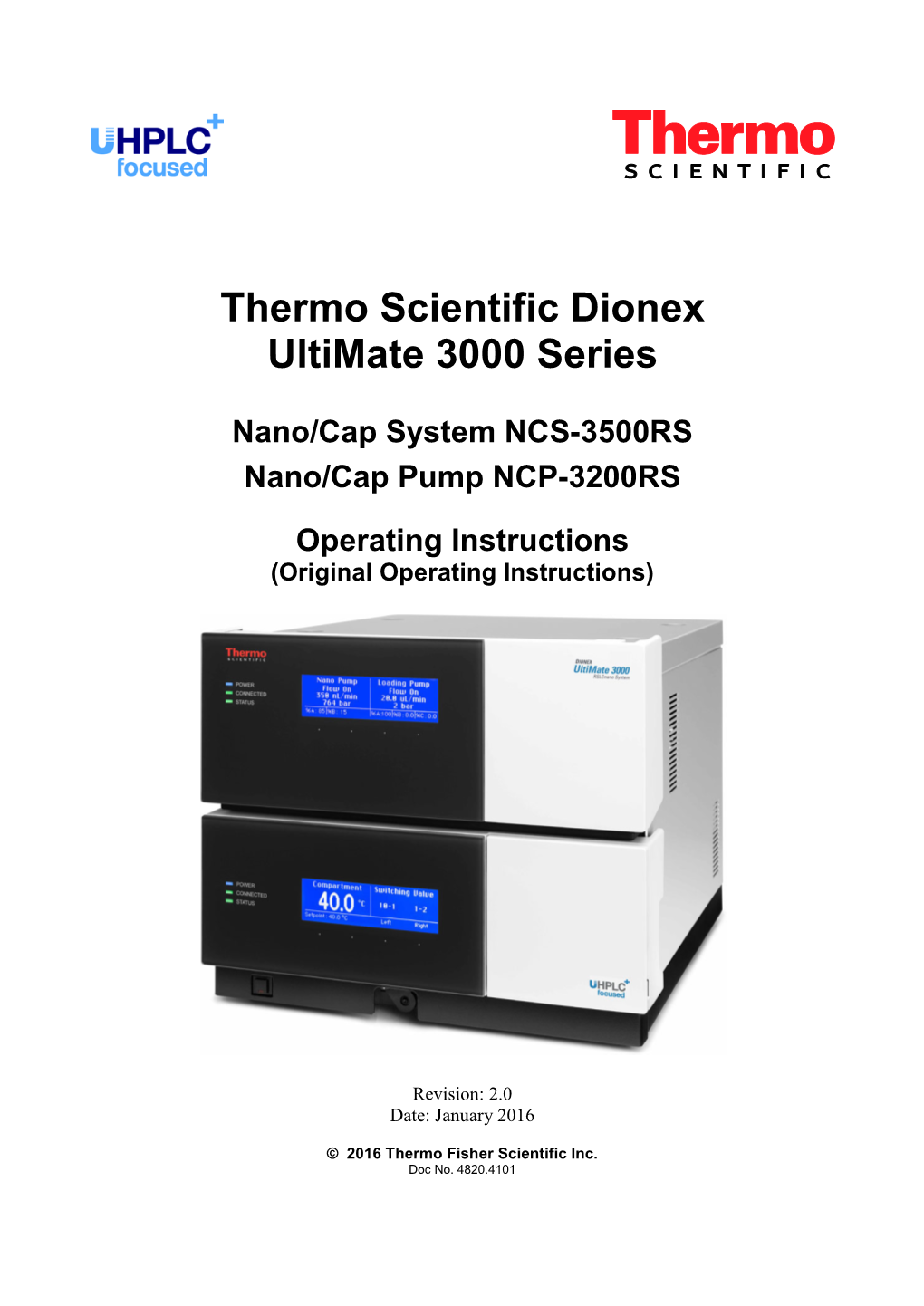 Dionex Ultimate 3000 Series – Nano/Cap System NCS-35000RS