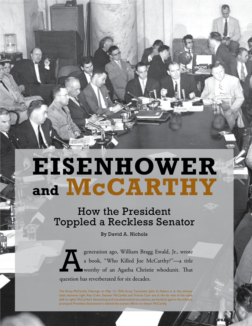 Eisenhower and Mccarthy