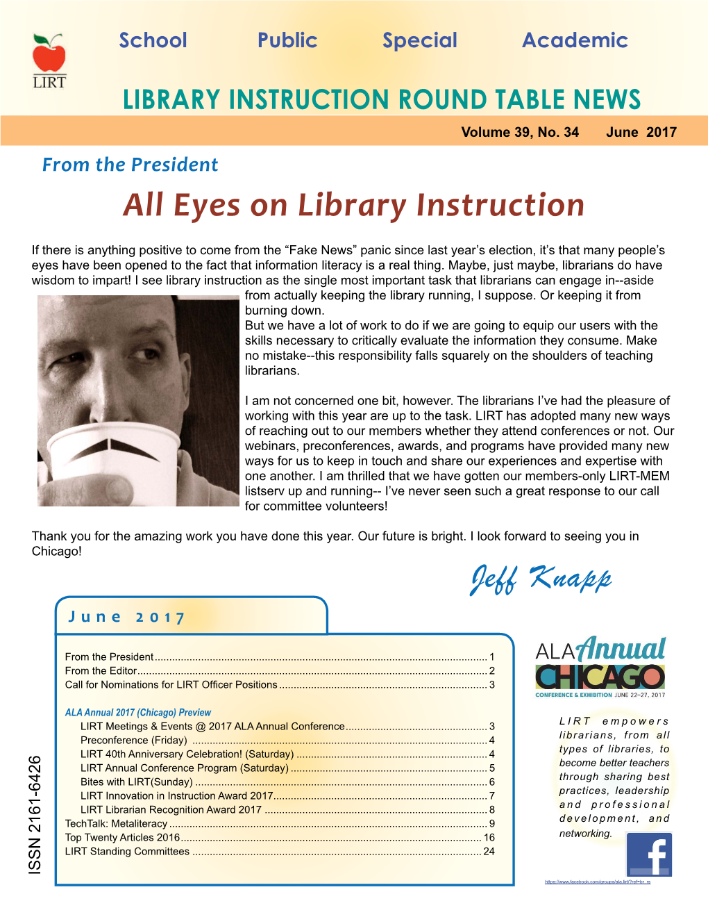 All Eyes on Library Instruction Jeff Knapp