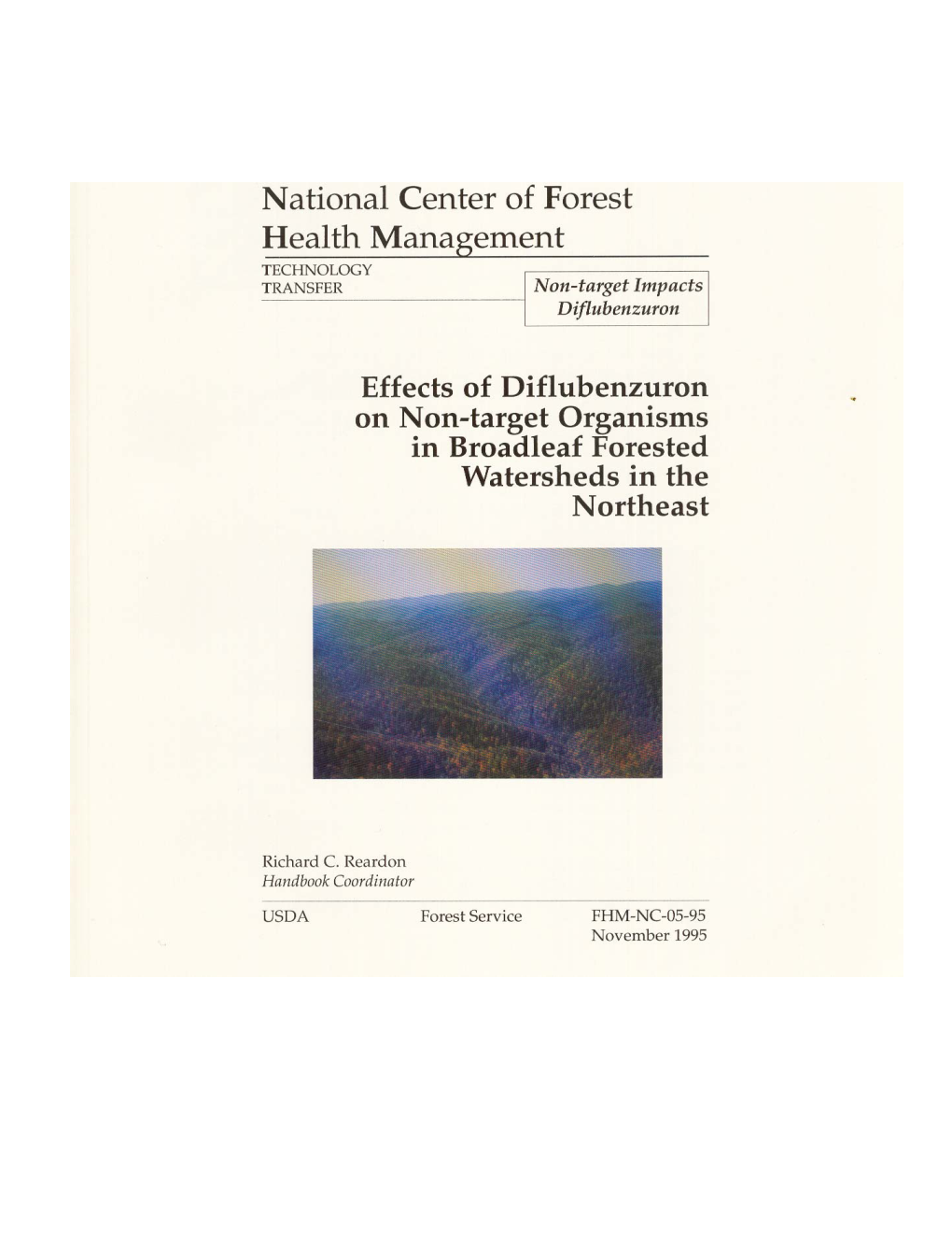 Effects of Diflubenzuron on Nontarget Organisms in Broadleaf Forested Watersheds in the Northeast