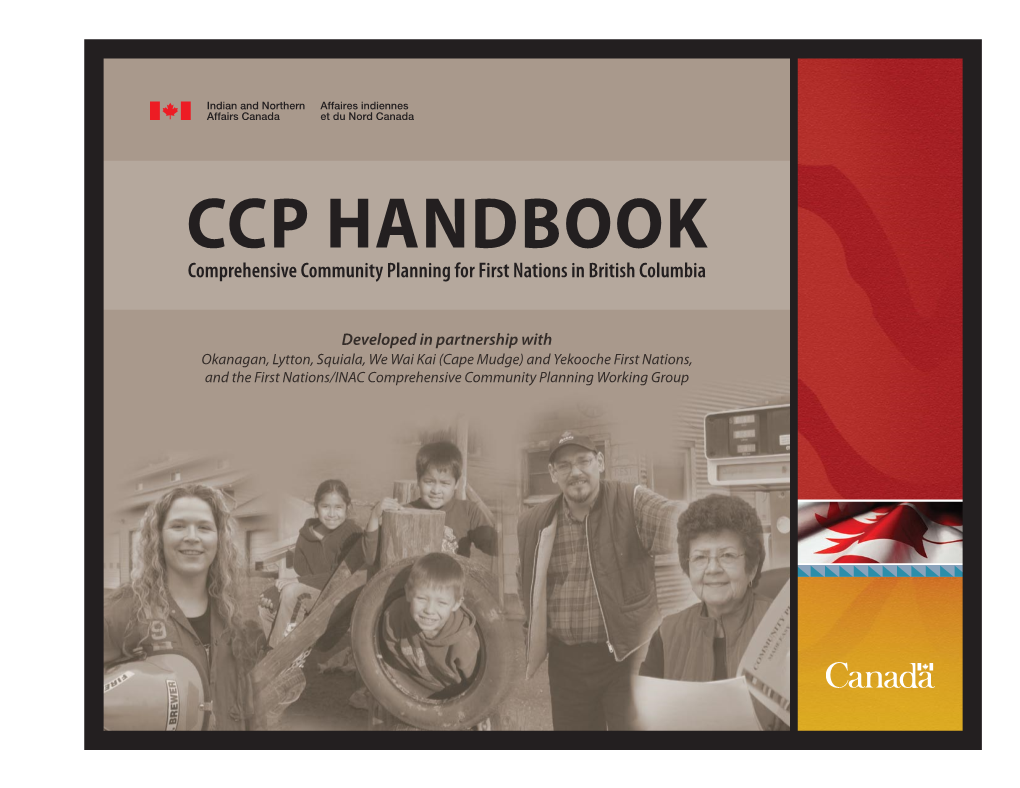 CCP HANDBOOK Comprehensive Community Planning for First Nations in British Columbia