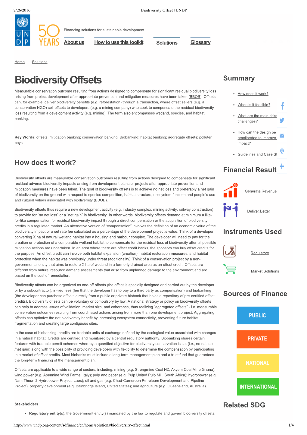 Biodiversity Offset | UNDP