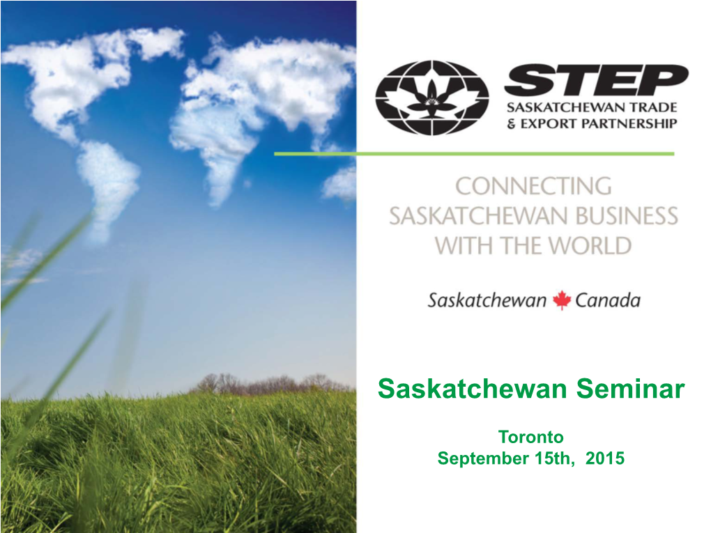 Saskatchewan Seminar