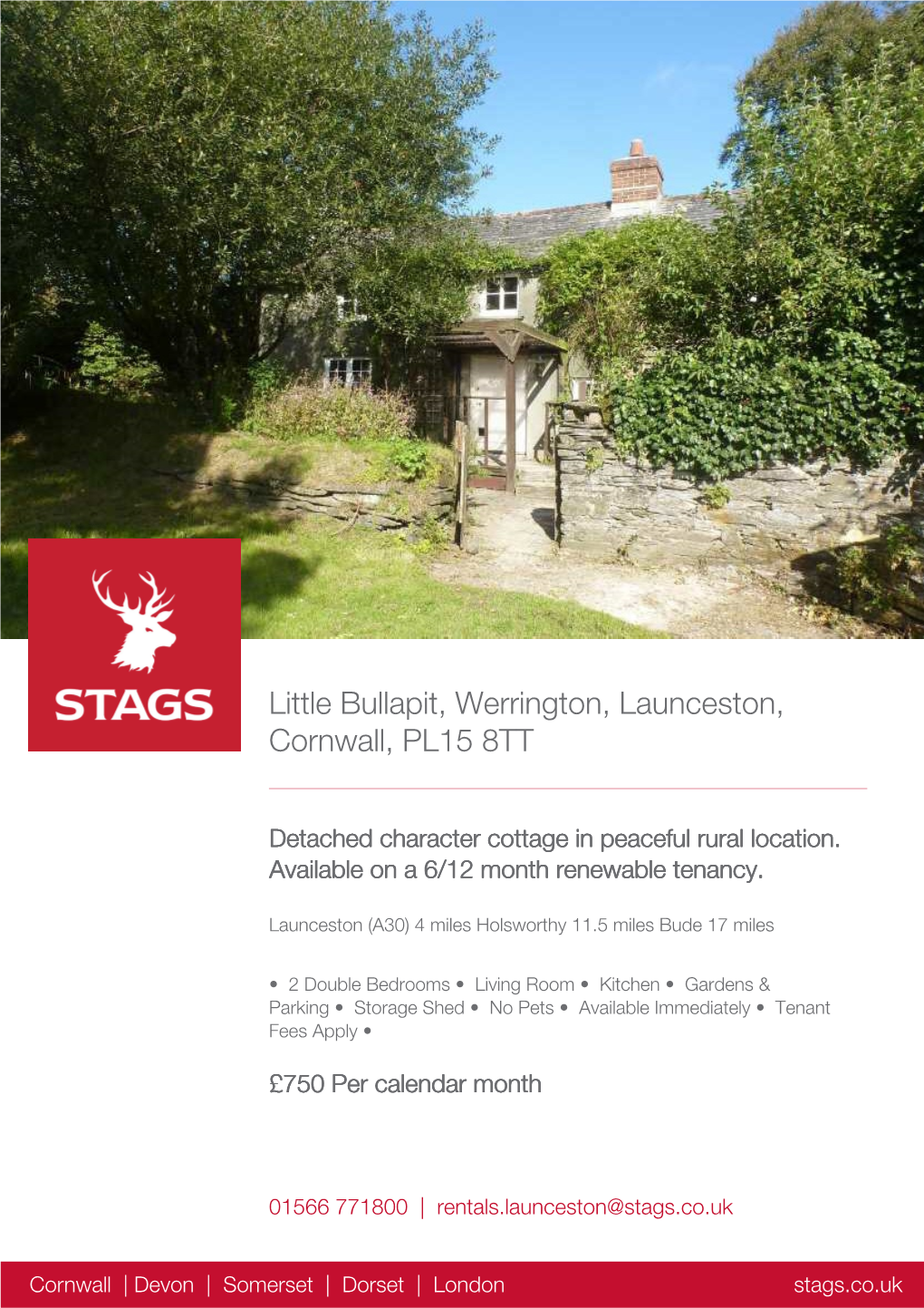 Little Bullapit, Werrington, Launceston, Cornwall, PL15 8TT