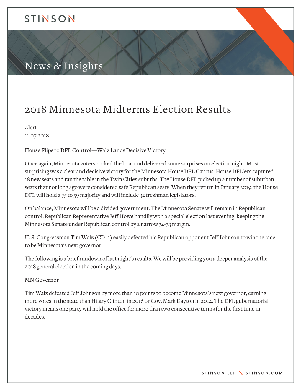 News & Insights 2018 Minnesota Midterms