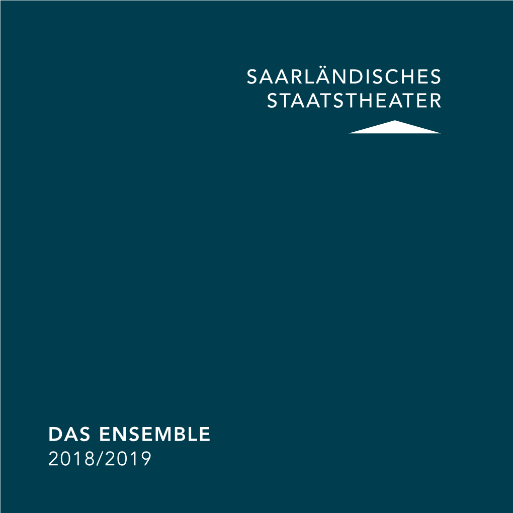 Saarländisches Staatstheater Das Ensemble 2018/2019