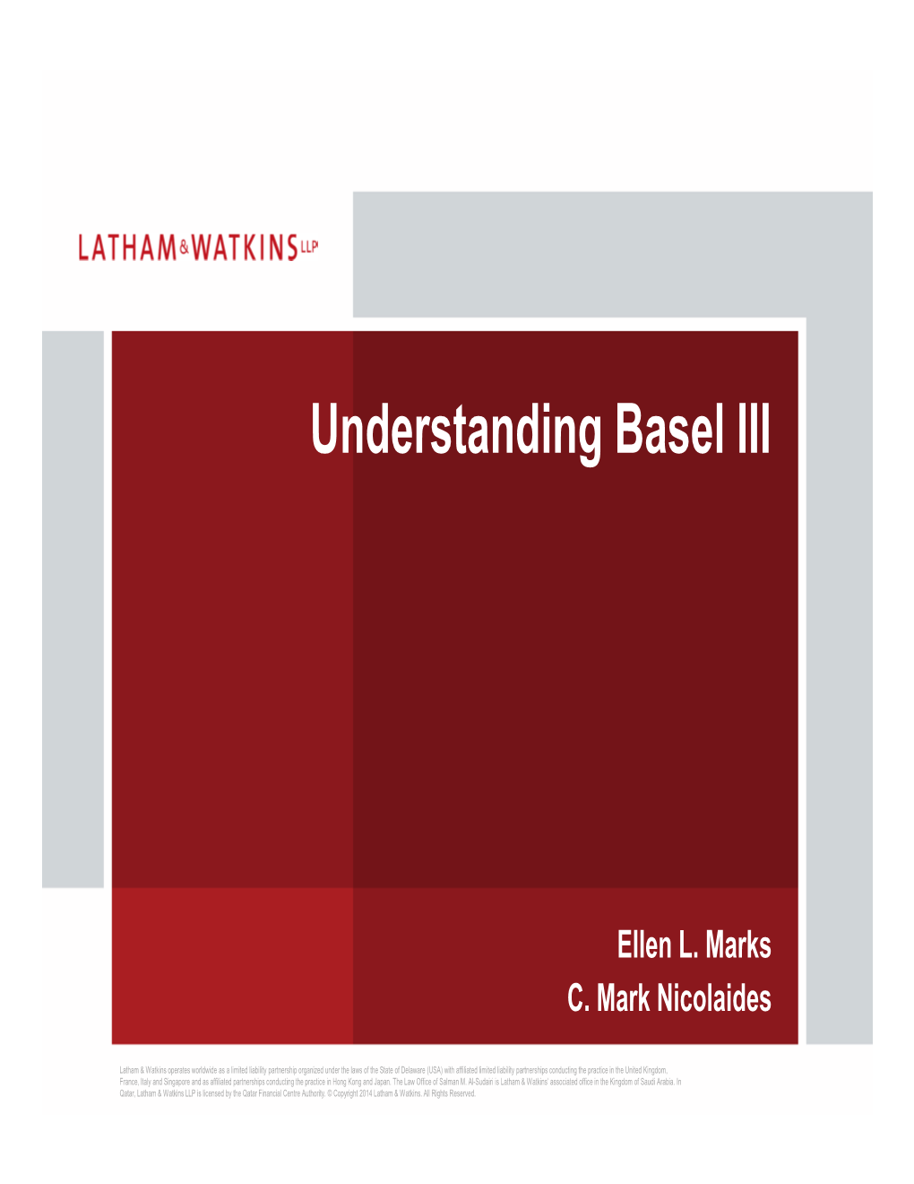 Understanding Basel III