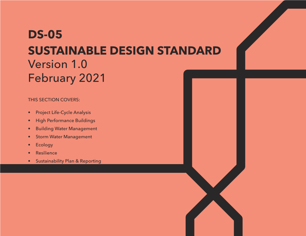 DS-05 SUSTAINABLE DESIGN STANDARD Version 1.0 February 2021