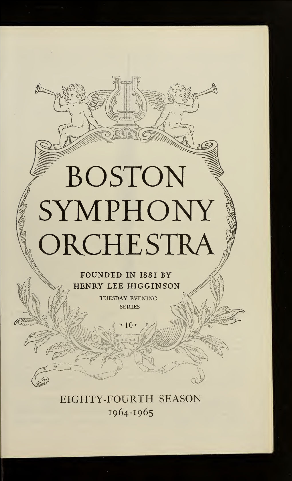 Boston Symphony Orchestra Concert Programs, Season 84, 1964-1965