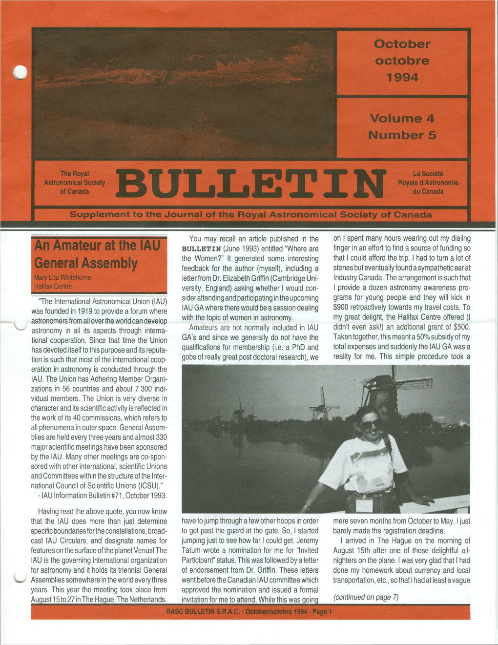 RASC Bulletin October 1994