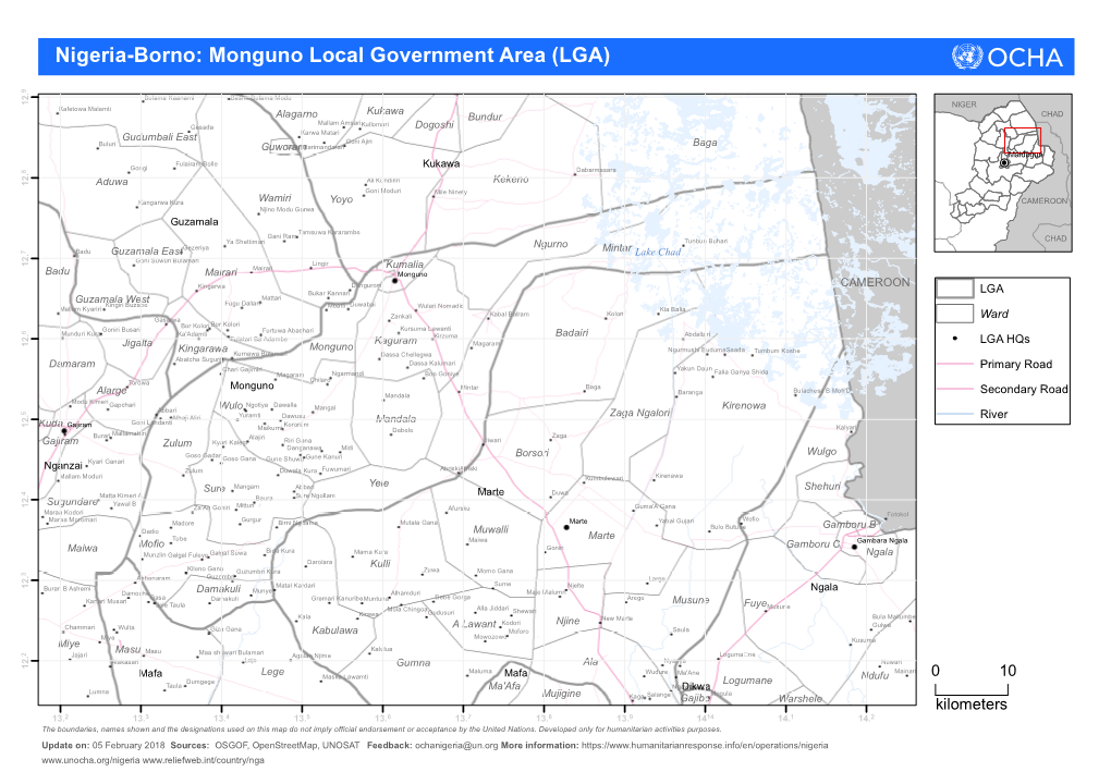 Nigeria-Borno: Monguno Local Government Area (LGA) 9