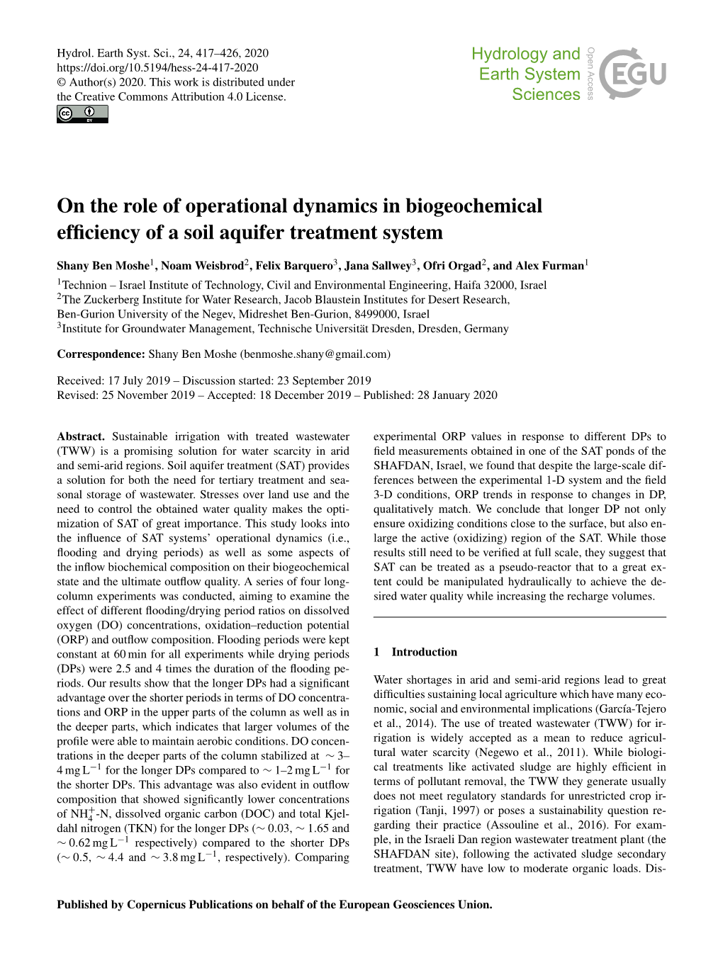 Article Is Available On- to ∼ 140/70 and ∼ 140/160 Min of the Soil Surface Being Line At