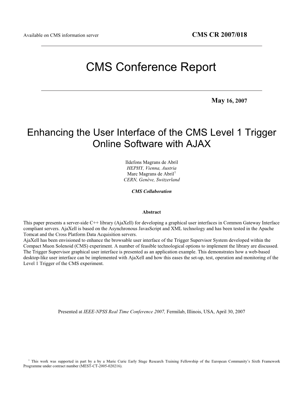 Enhancing the User Interface of the CMS Level 1 Trigger Online Software with AJAX