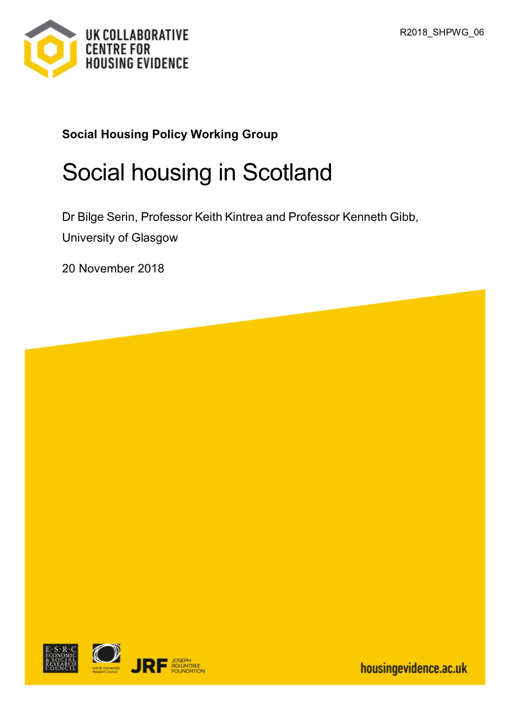 Social Housing in Scotland