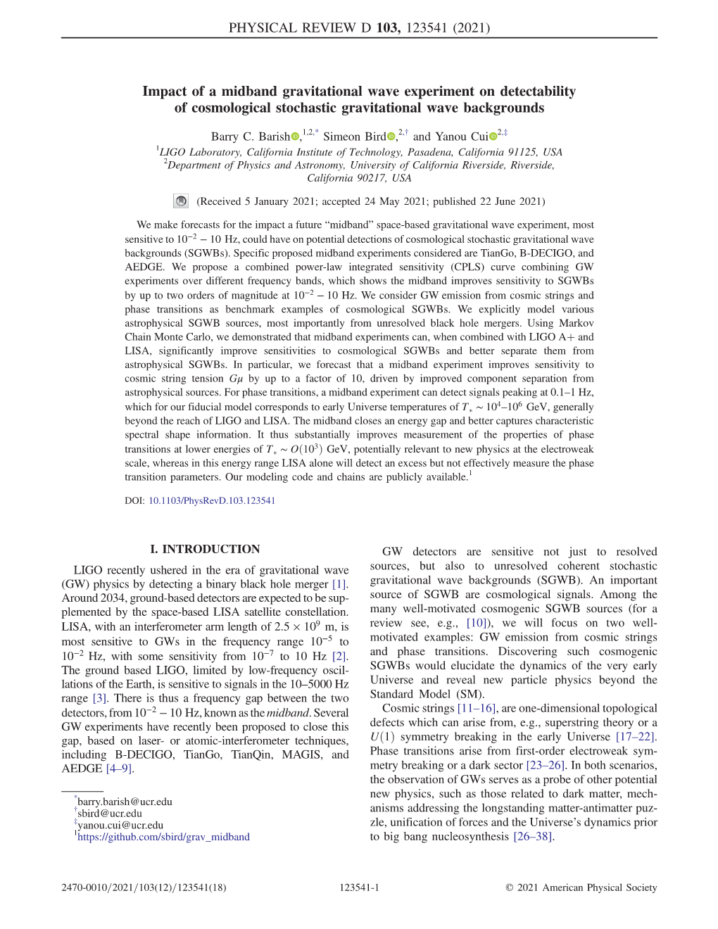 Impact of a Midband Gravitational Wave Experiment on Detectability of Cosmological Stochastic Gravitational Wave Backgrounds