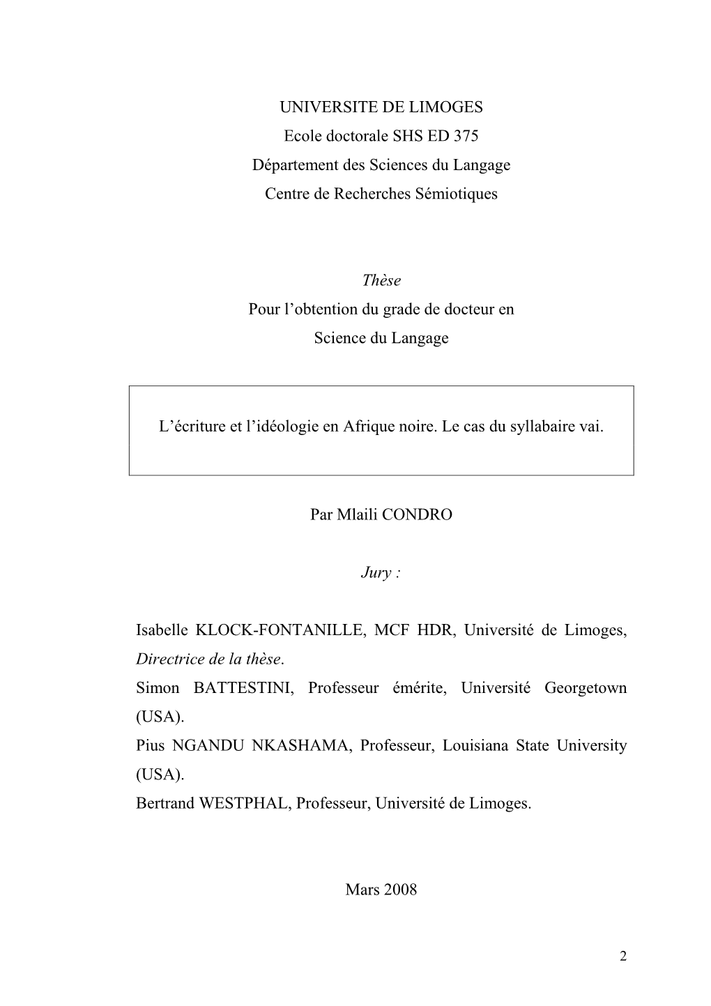 L'écriture Et L'idéologie En Afrique Noire : Le Cas Du Syllabaire