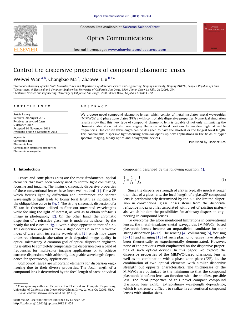 Control the Dispersive Properties of Compound Plasmonic Lenses