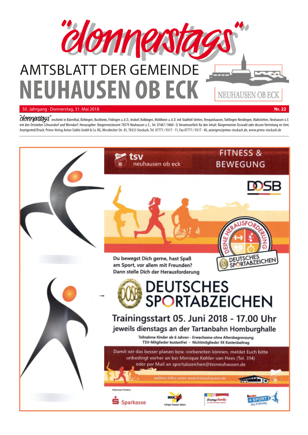 Amtsblatt Der Gemeinde Neuhausen Ob Eck 50