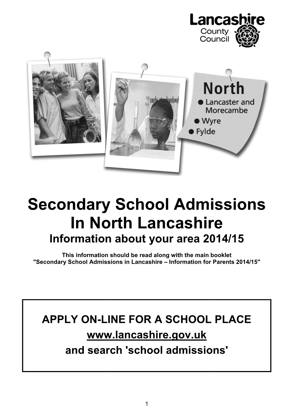 Secondary School Admissions North Lancashire