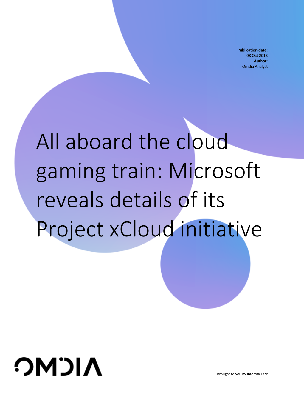 All Aboard the Cloud Gaming Train: Microsoft Reveals Details of Its Project Xcloud Initiative