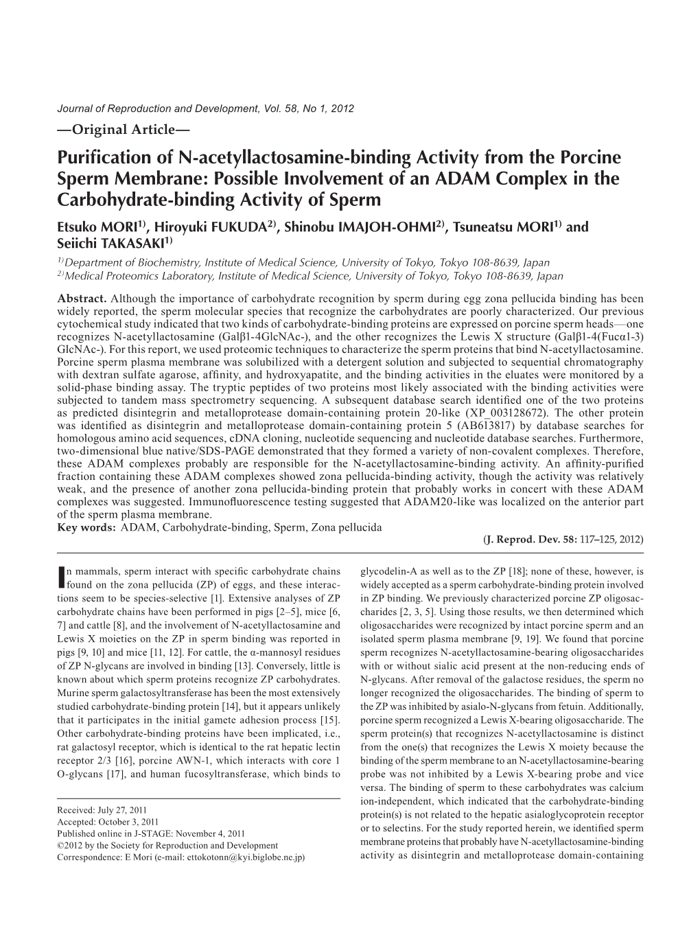 Purification of N-Acetyllactosamine-Binding