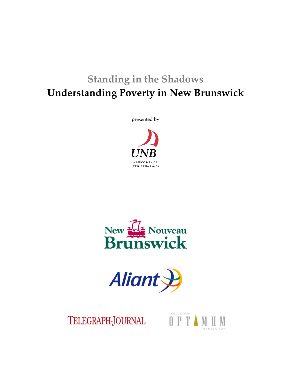 Understanding Poverty in New Brunswick