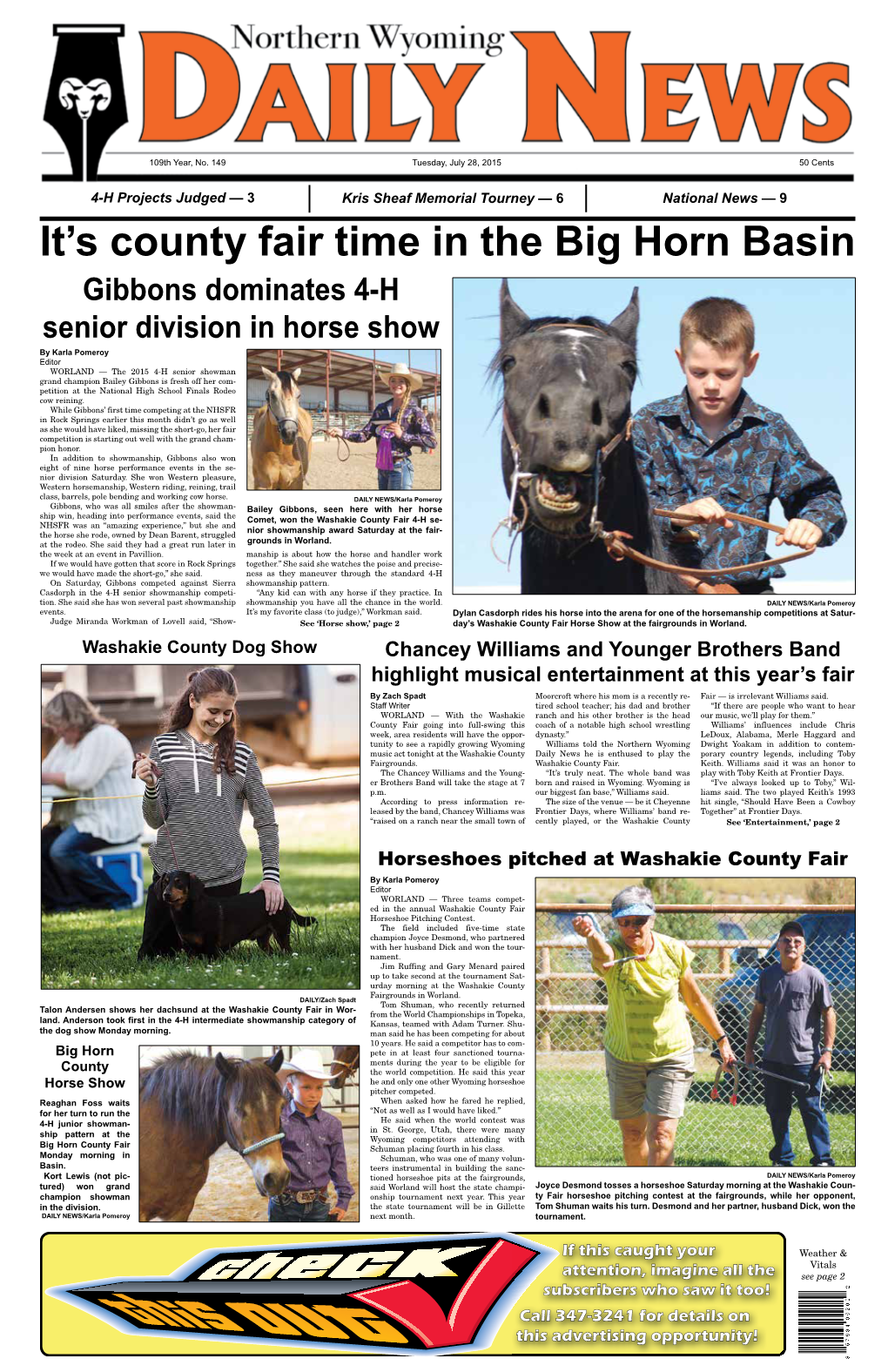 It's County Fair Time in the Big Horn Basin