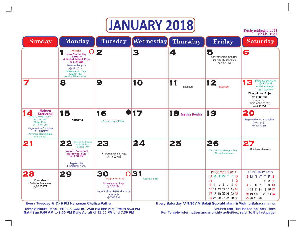 DFW-Hindu-Temple-Calendar-2018