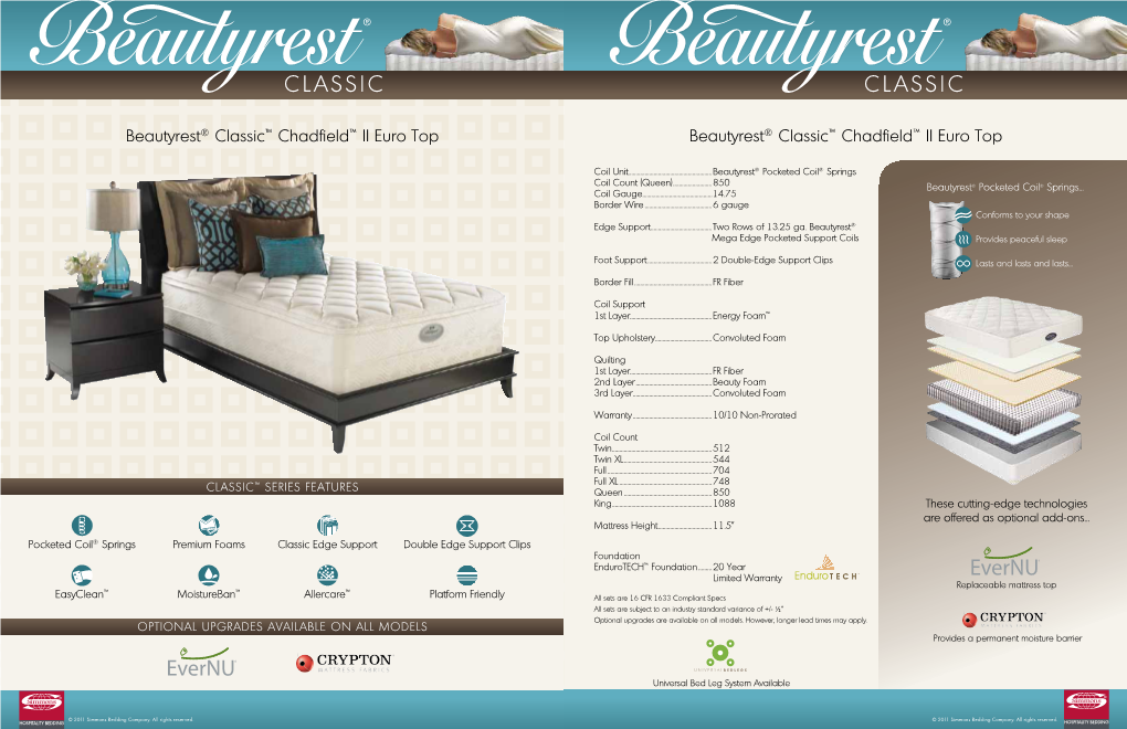 Beautyrest® Classic™ Chadfield™ II Euro Top Beautyrest® Classic™ Chadfield™ II Euro Top