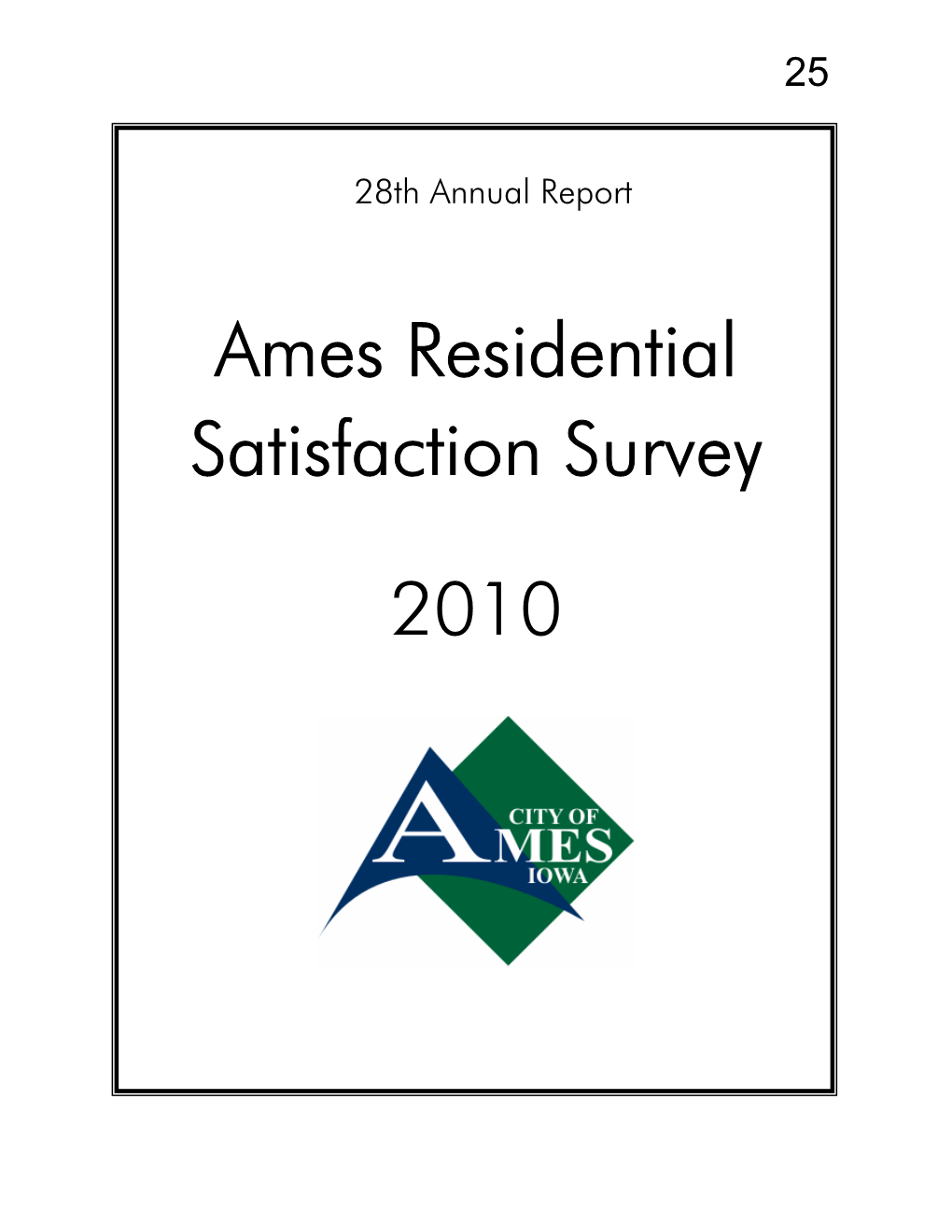 Resident Satisfaction Report 2010
