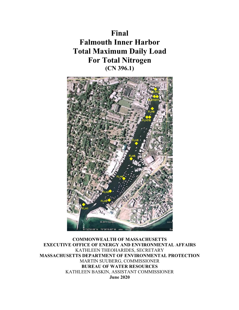 Final Falmouth Inner Harbor Total Maximum Daily Load for Total Nitrogen (CN 396.1)