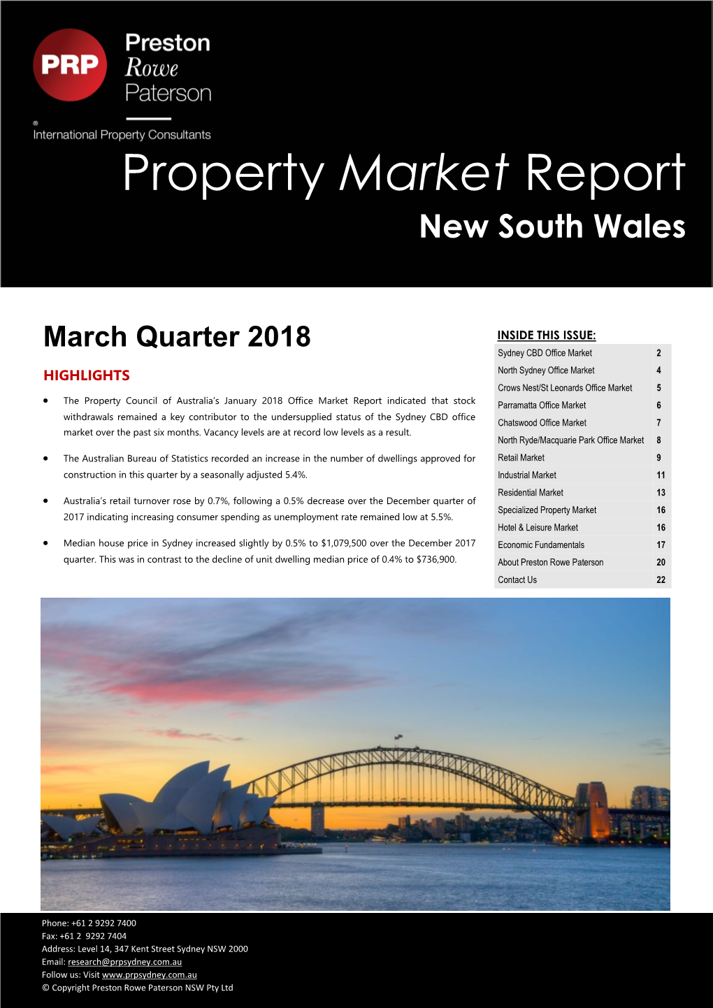 Property Market Report New South Wales