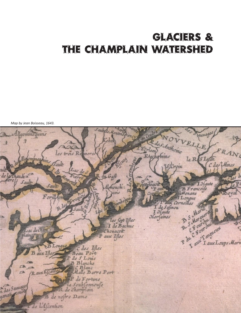 Glaciers & the Champlain Watershed