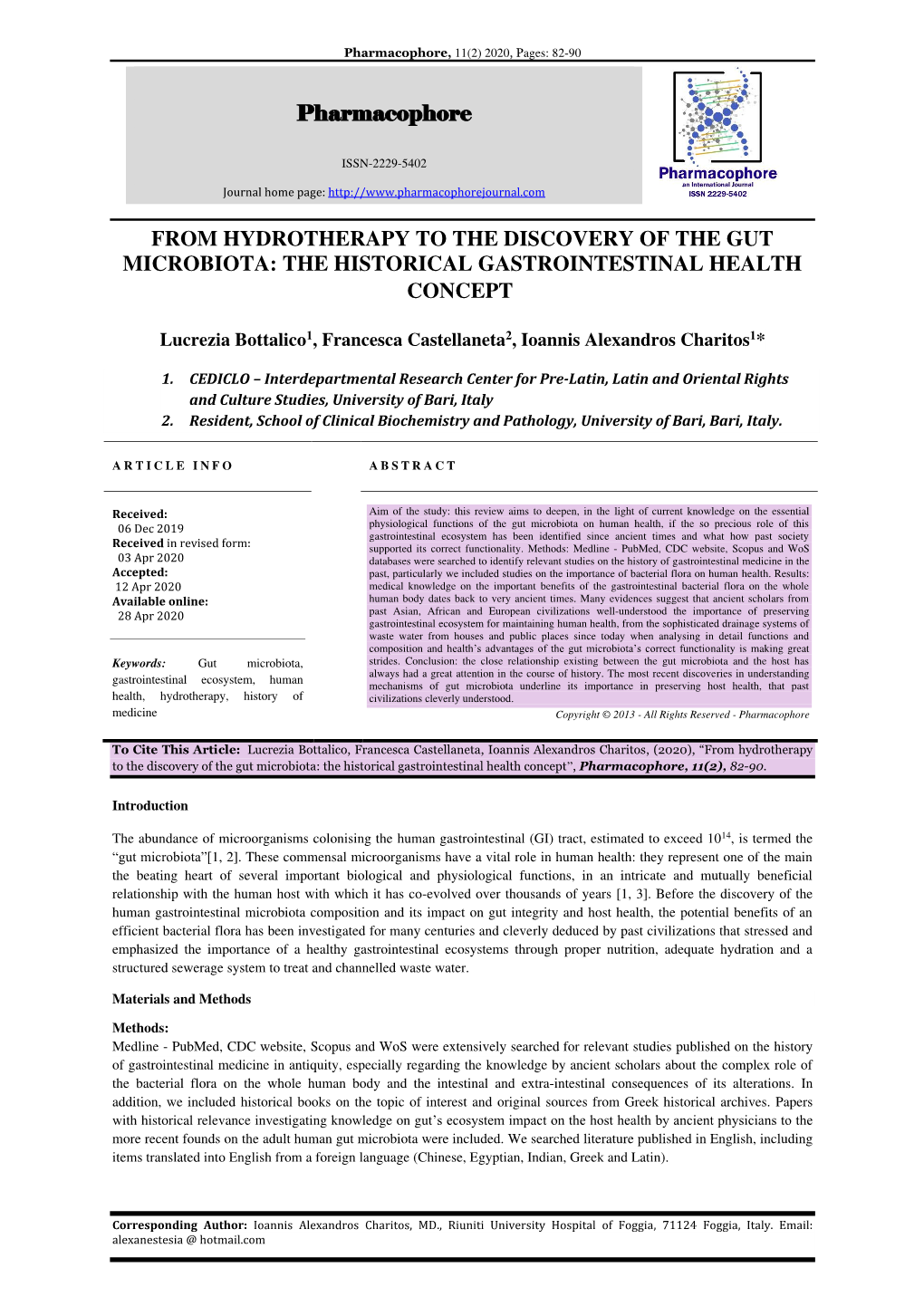 Pharmacophore from HYDROTHERAPY to THE