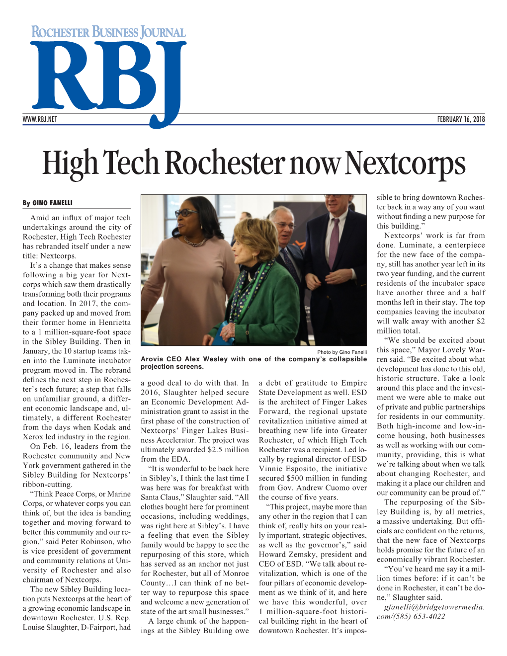 High Tech Rochester Now Nextcorps