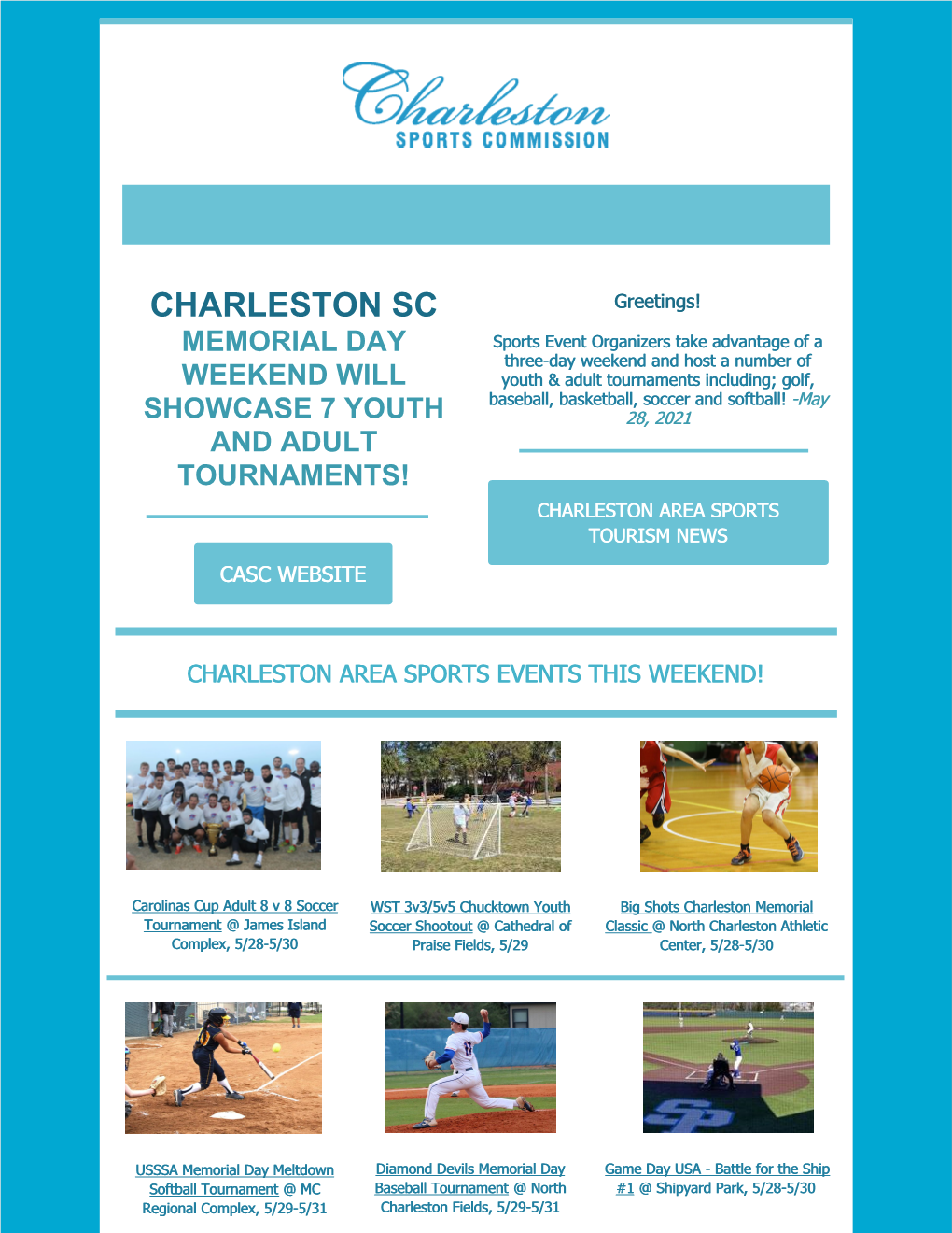 Missed the Last Charleston Sports Travel News? Download a Copy Here