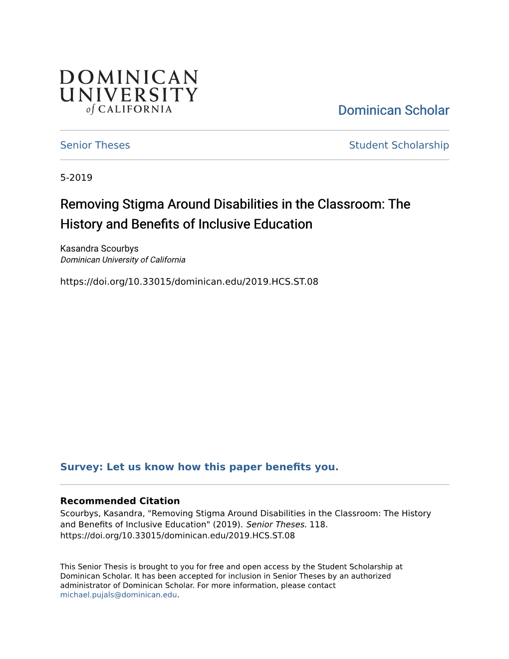 Removing Stigma Around Disabilities in the Classroom: the History and Benefits of Inclusive Education