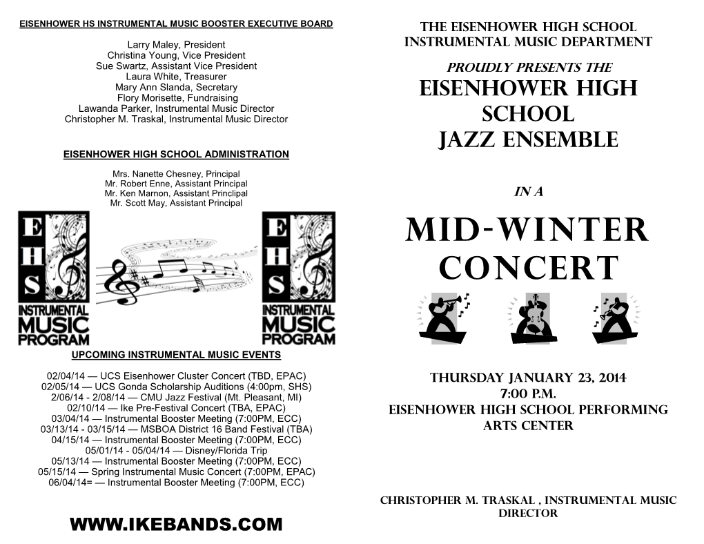 Winter Jazz Concert 2014
