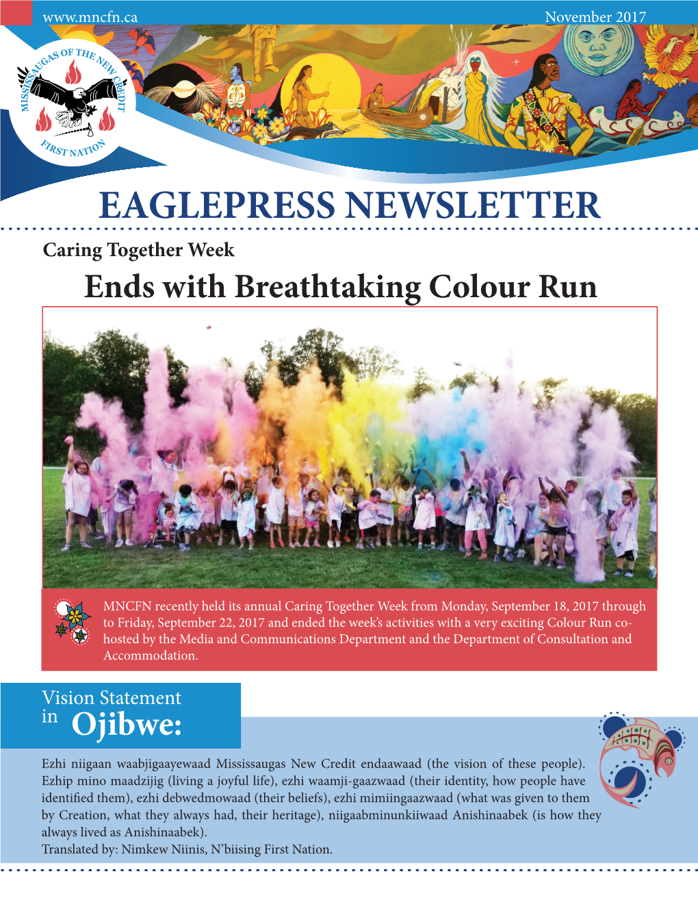 EAGLEPRESS NEWSLETTER Caring Together Week Ends with Breathtaking Colour Run