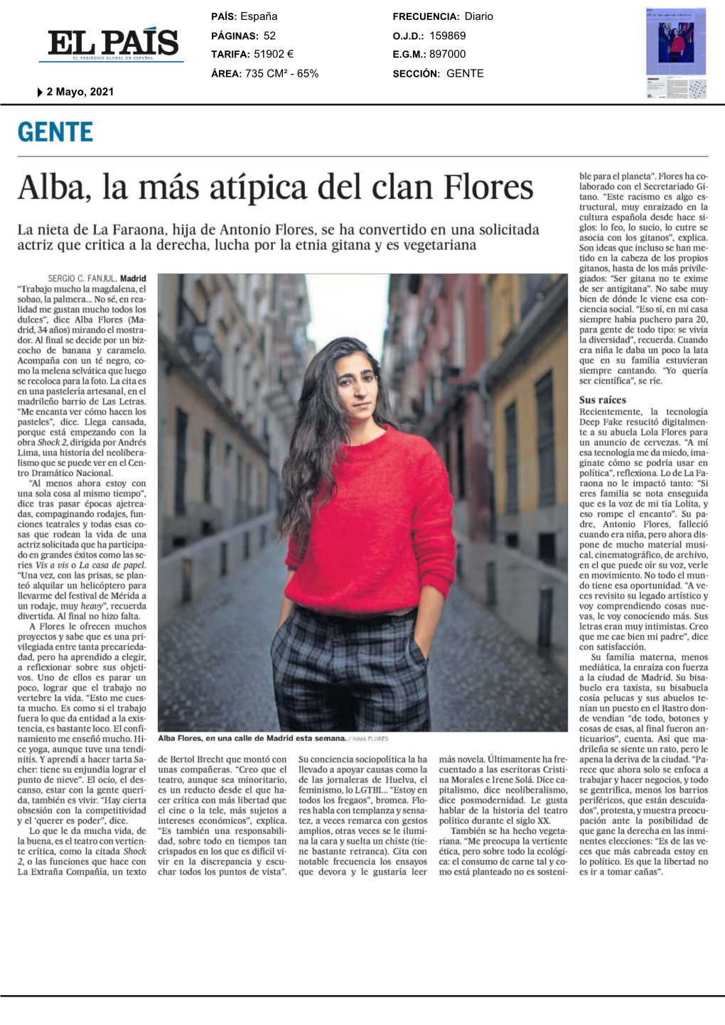 Alba, La Más Atípica Del Clan Flores Tano