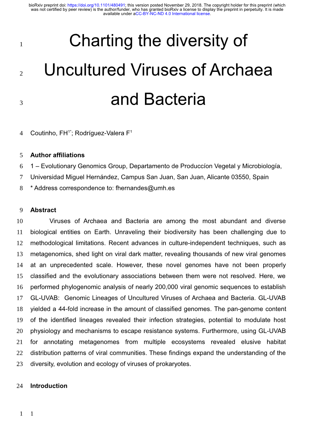 Charting the Diversity of Uncultured Viruses of Archaea and Bacteria