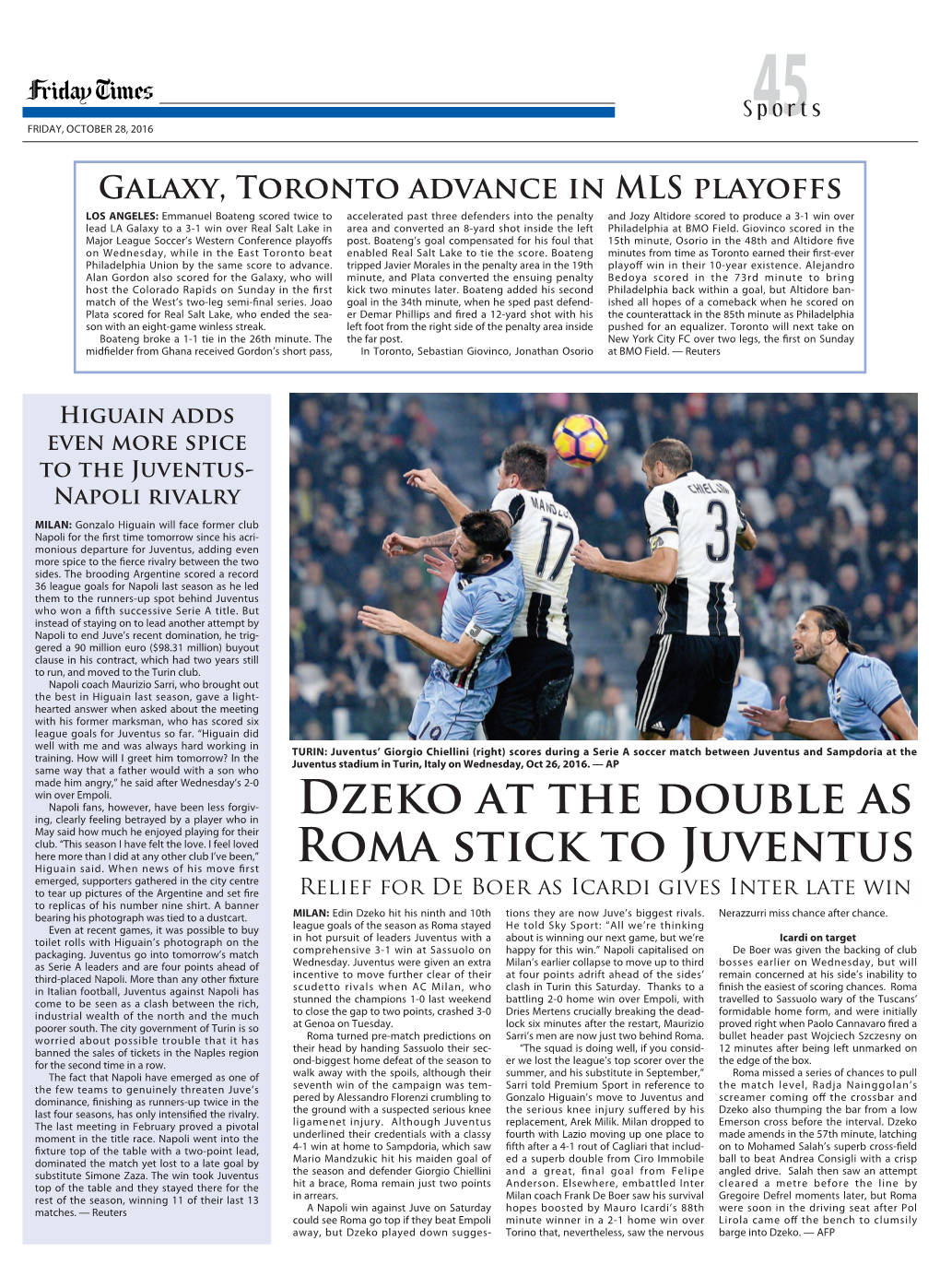 Dzeko at the Double As Roma Stick to Juventus