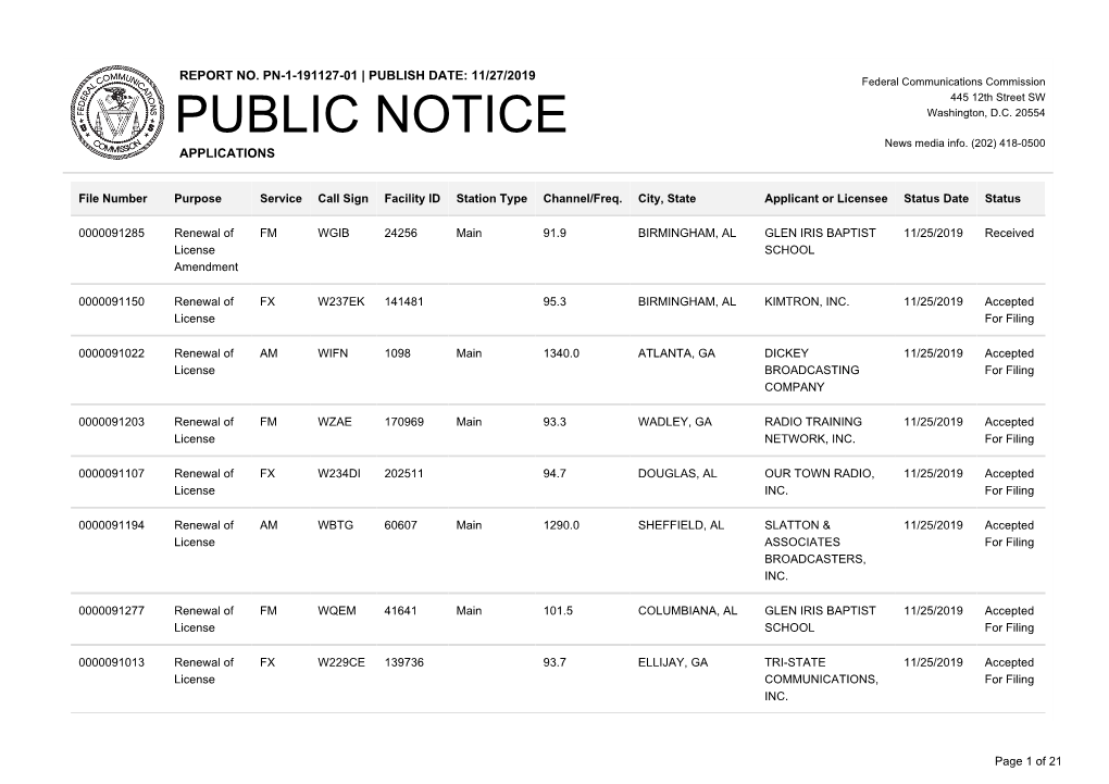 Public Notice >> Licensing and Management System Admin >>