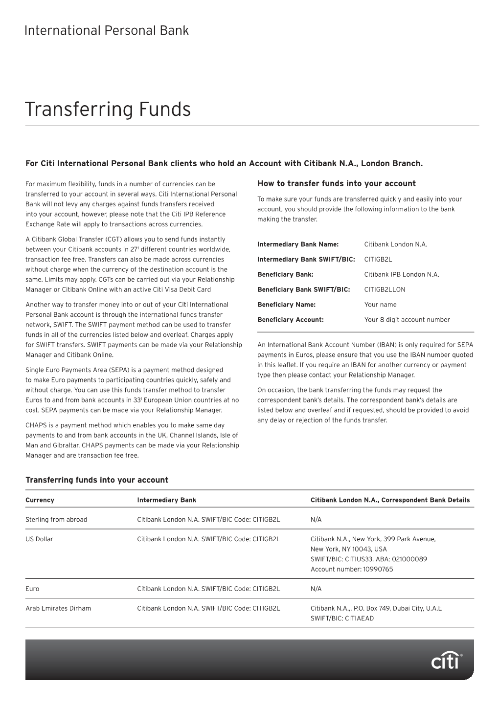 Transferring Funds �