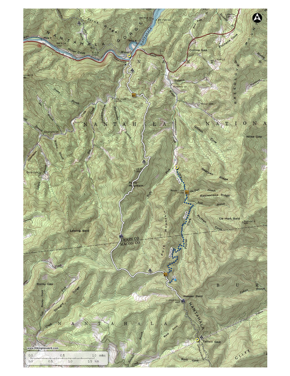 Topo Hike Trails