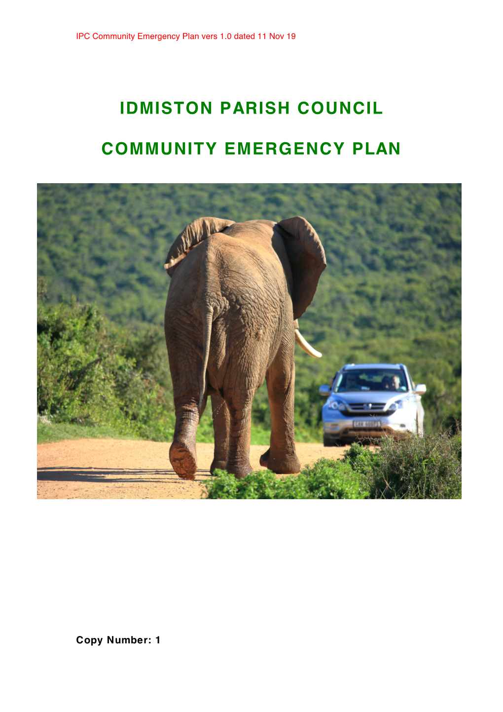 IPC Community Emergency Plan Vers 1.0 Da[...]