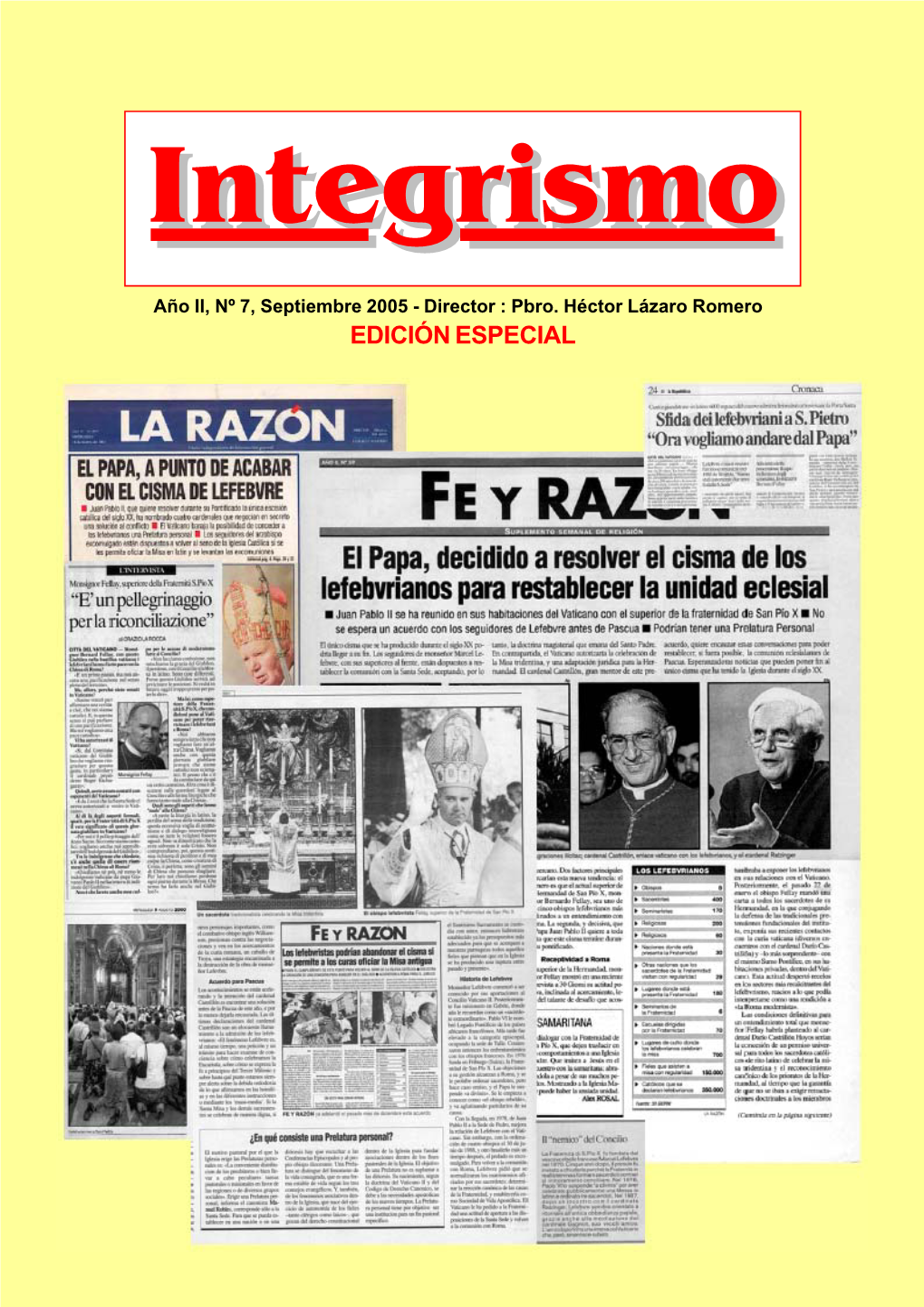 Revista “Integrismo” Nº 7 - Edición Especial